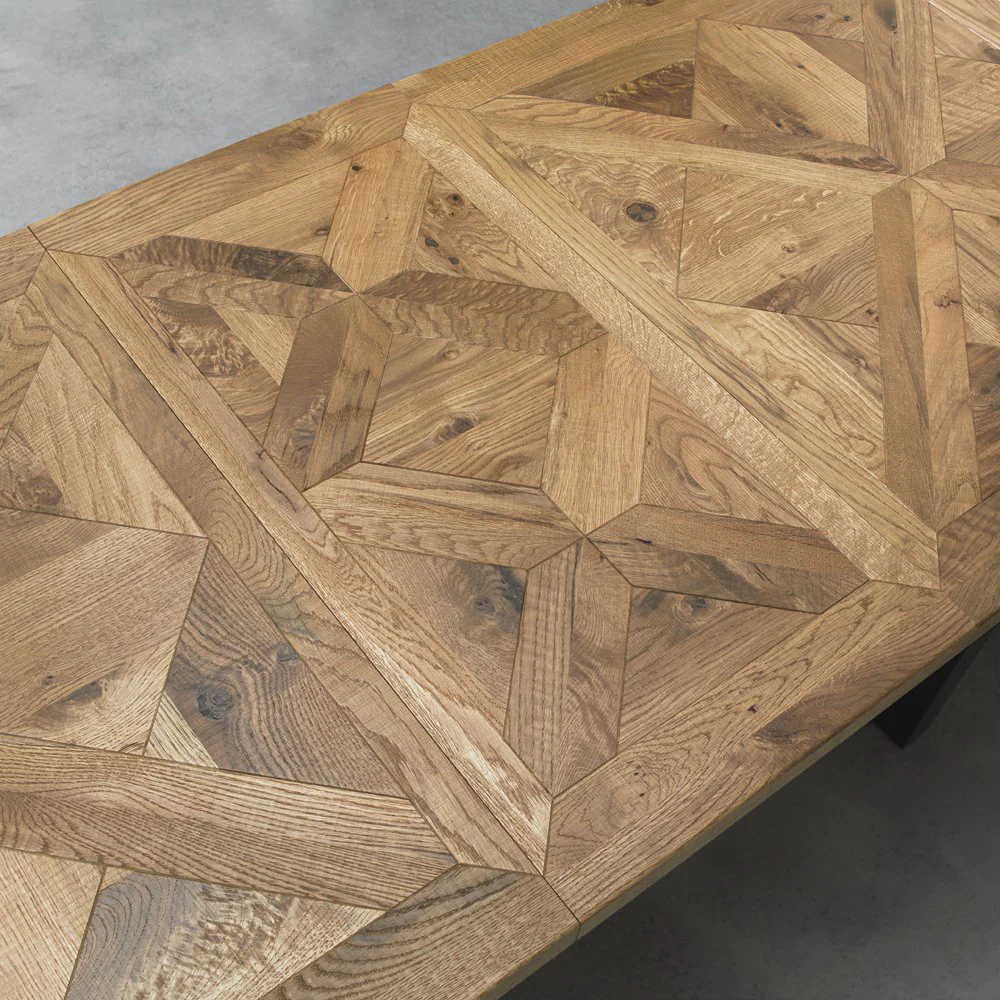Hindon Rustic Oak 158-203cm Extending Dining Table - Image 4